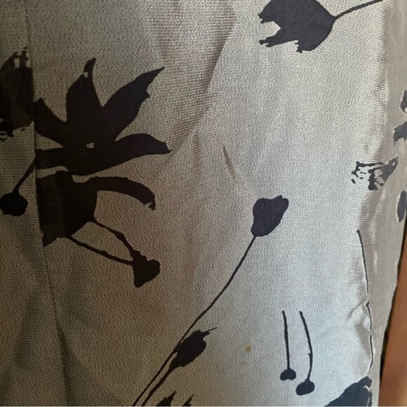 55% SILK! JS Collections Elegant Black Floral Dress - Picture 10 of 10